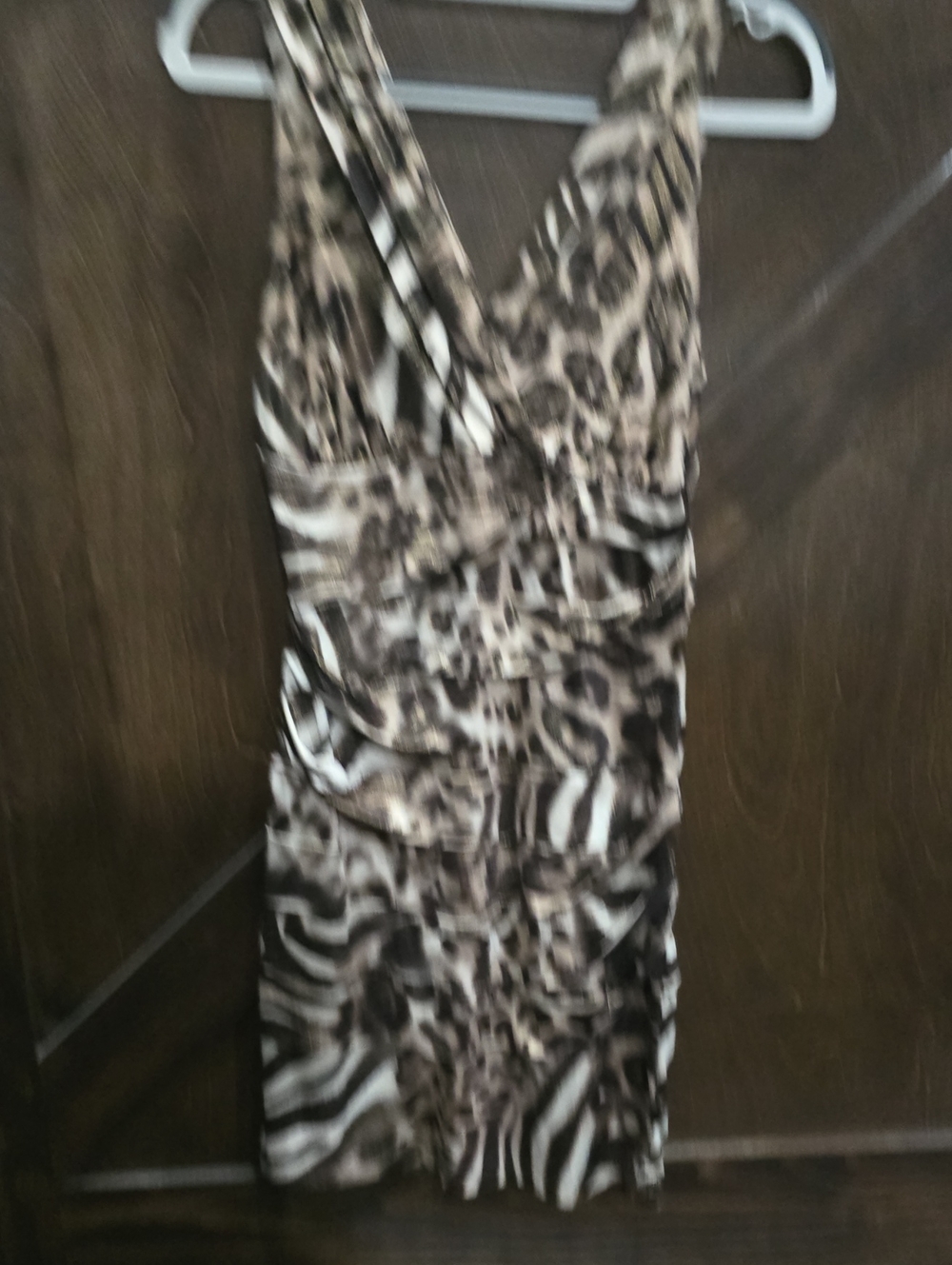 Forever 21 Brown and Black Animal Print Dress